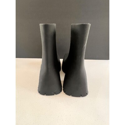 Balenciaga black Rubber Trooper Boots - Size 36 | eBay