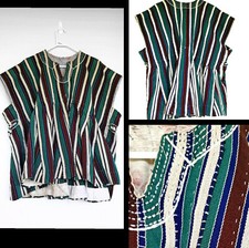 Quality Men Ghanaian Batakari African Smock , Authentic Handwoven FUGU SMOCK