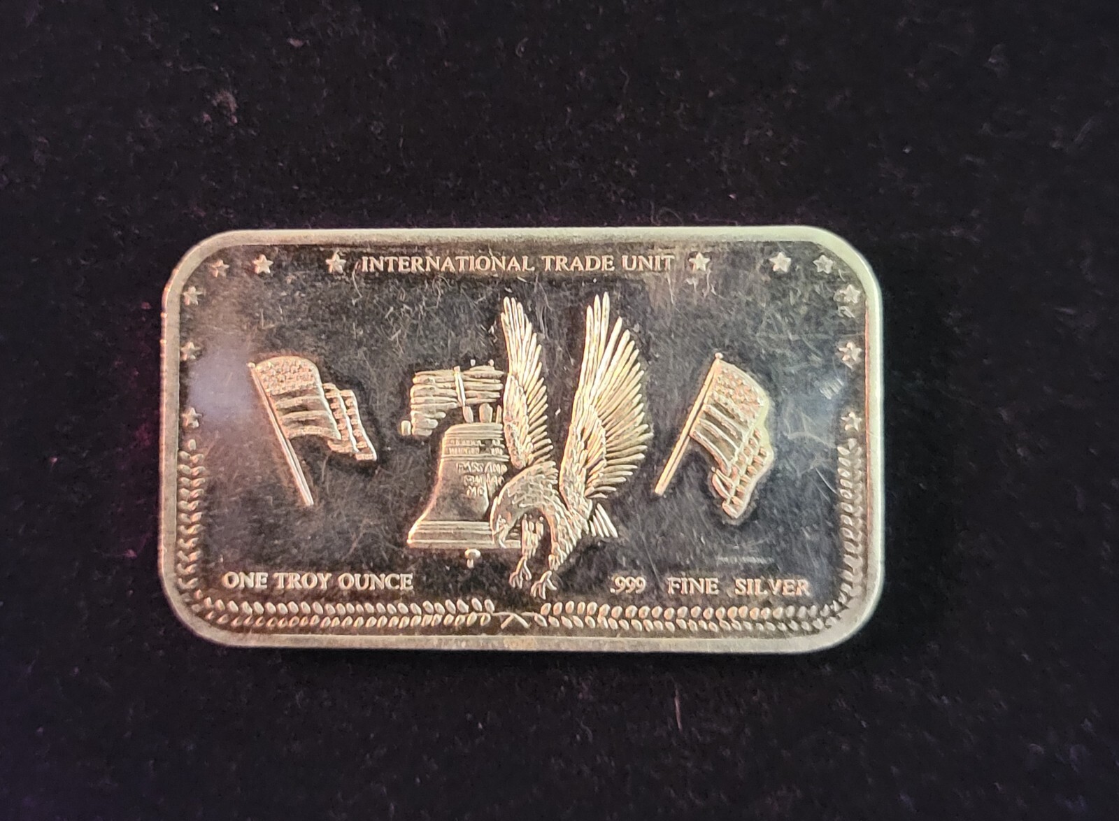 International Trade Unit Bar California Crown Mint 1 oz. Silver eBay