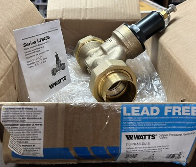 #ad Watts 2quot; Water Pressure Reducing Valve Double Solder Union 25 to 75 psi NEW $750.00