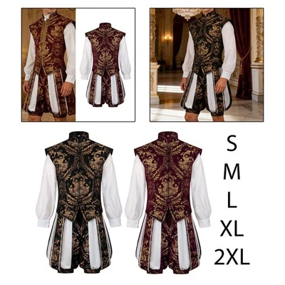 Costume de roi de la Renaissance pour événements, Halloween, cosplay, - Photo 1/2