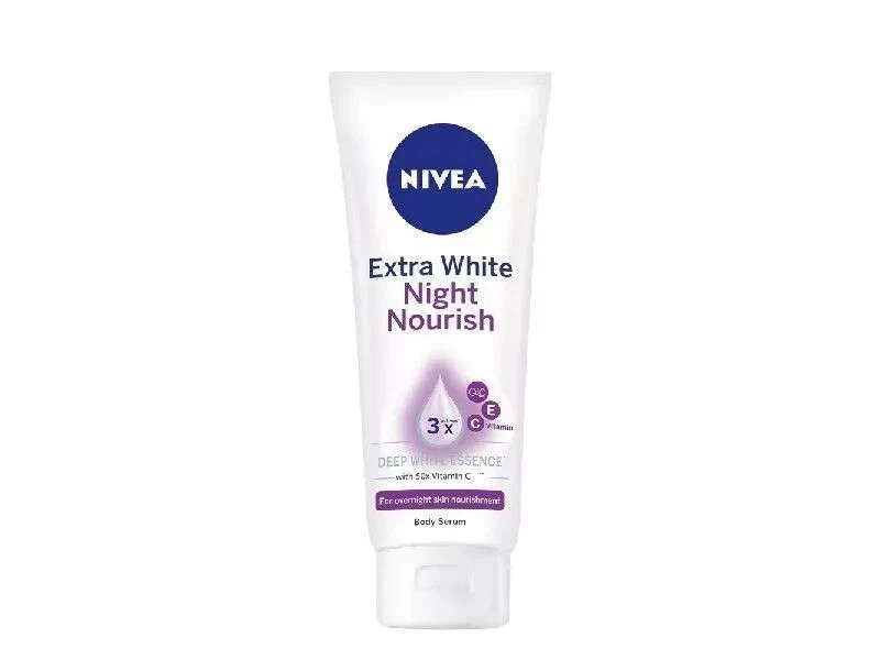 Nivea Night Nourish Extra White Body Serum 180ml Free Global Shipping