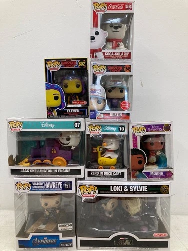 Lot Of 8 Funko POP! Vinyl Figures Disney Marvel Stranger Things Coca-Cola- NIB