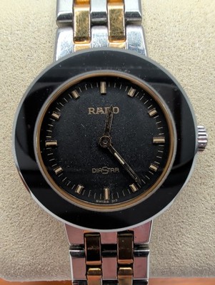 Rado Diastar Women's Quartz 153.0344.3 24mm 5.5'' Wrist Size Running New Battery