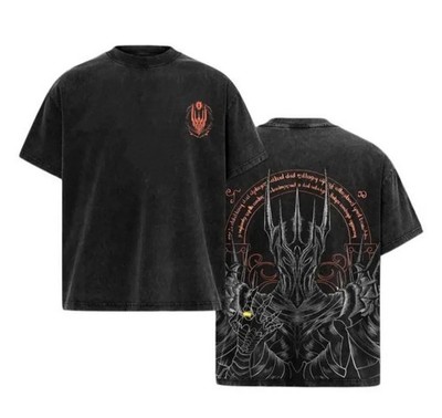 Sauron Lord of the Rings Vintage Oversized Tee | Dark Fantasy Graphic Streetwear