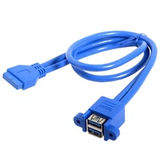 20Pin Header Extension Adapter Cable USB Double Connector USB3.0 Motherboard