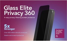 New iPhone 16 Pro Max Screen Protector Privacy 360 ZAGG Glass Elite 5x Stronger