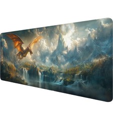 Mythical Dragon Gaming Mouse Pad Desk 11.8W x 31.5L inches,