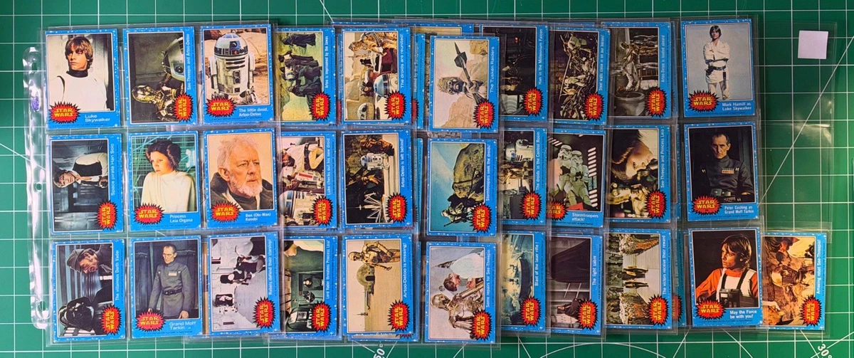 25+ Luke Skywalker Star Wars-Series 1 (Blue) Trading Cards for