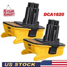 2PACK DCA1820 20V MAX To 18V Adapter Converter for 20 Volt Li-ion Battery