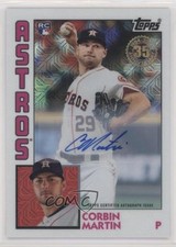 2019 Update Silver Pack 1984 Topps Baseball Chrome /68 Corbin Martin Auto 1a5j