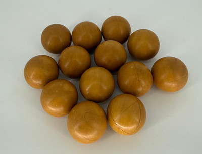 Set of vintage Bakelite billiard balls,13 pcs. antique billiard balls   1.896 kg