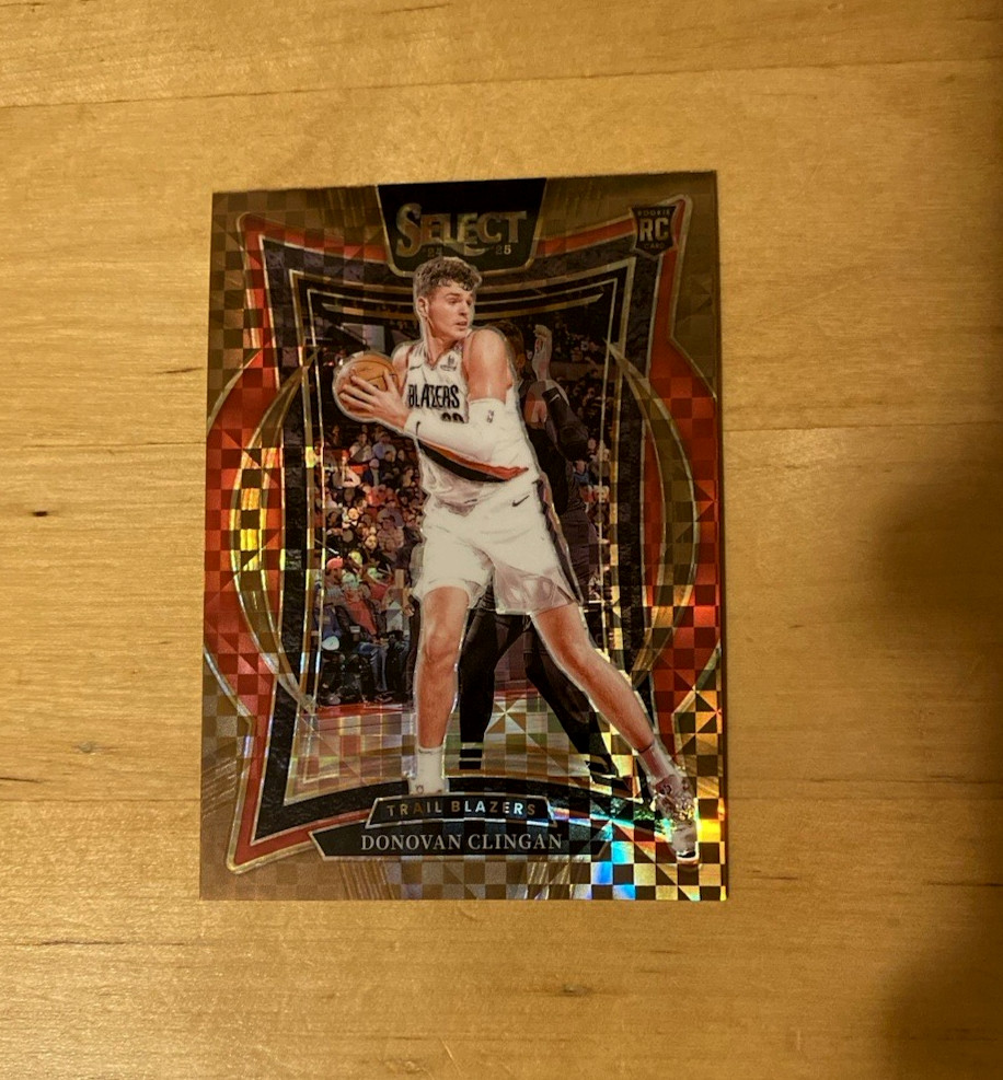 2024-25 Panini Select DONOVAN CLINGAN Concourse Bronze Checker Prizm RC #'d/49