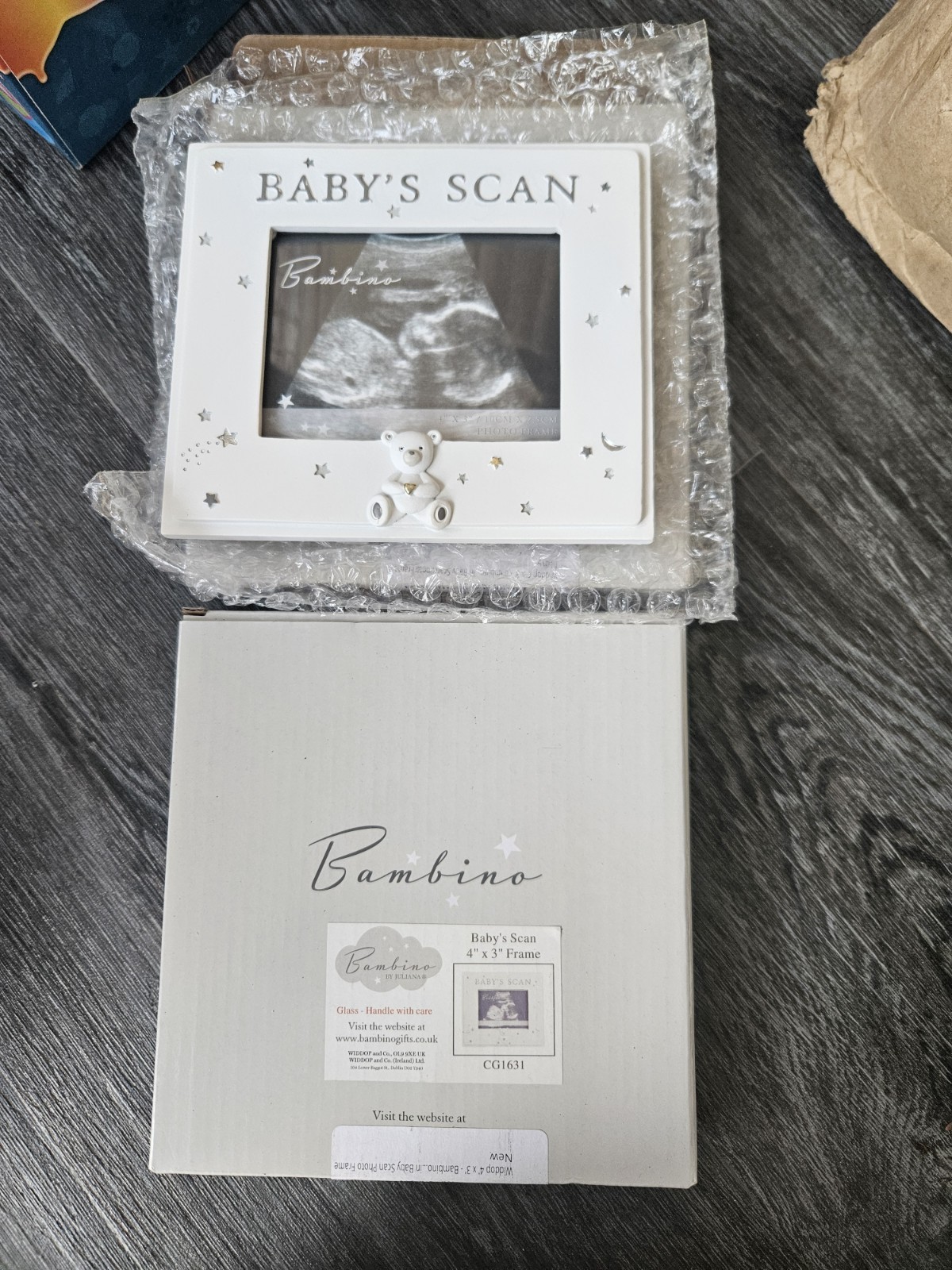 Bambino White Baby's Scan Photo Frame baby scan