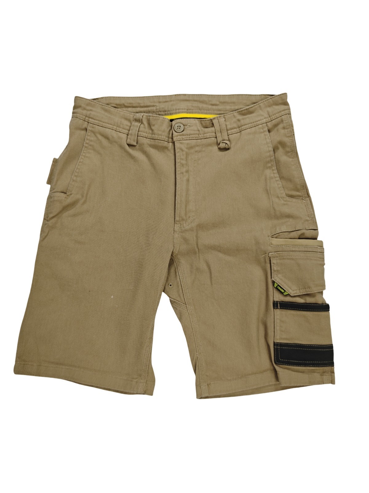 Tradie Flex Contrast Cargo Short Men's Size 32 Beige Work Stretch Jobsite image 2
