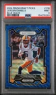 Jayden Daniels 2024 Panini Prizm Draft Picks Blue Wave /249 LSU/Commanders