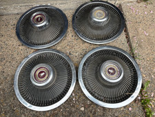 1971-1972 Ford Ltd Galaxie Brougham Hubcaps Hub Cap Set Of 4 Turbine