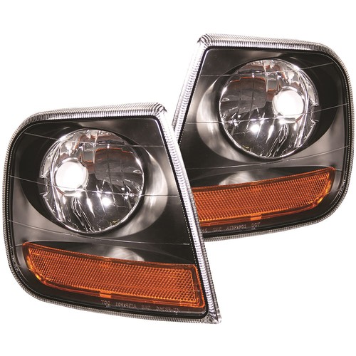Clear Chrome Headlight & Corner Light Assemblies For 1997-2003 Ford F-150 & Expedition - Direct Fit