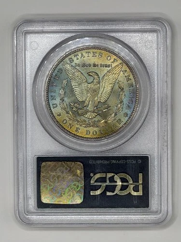1886 Morgan dollar PCGS MS63 with pretty reverse toning