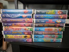Walt Disney Movies VHS Lot of 16 Black Diamond Collection