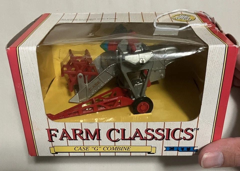 3 Ertl 1/43 Farm Classics Toys: Tractor, Corn Picker, and Pull-type Combine - Image 3 of 4