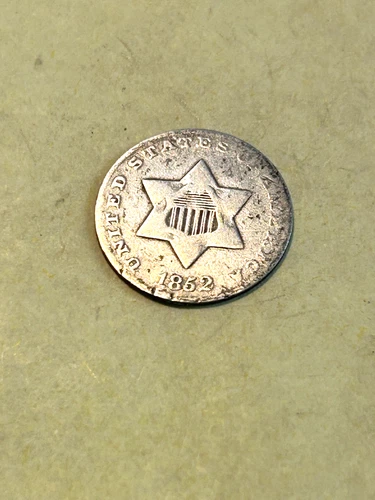 1852 Three Cent Silver — photo from the most recent tracked eBay sale