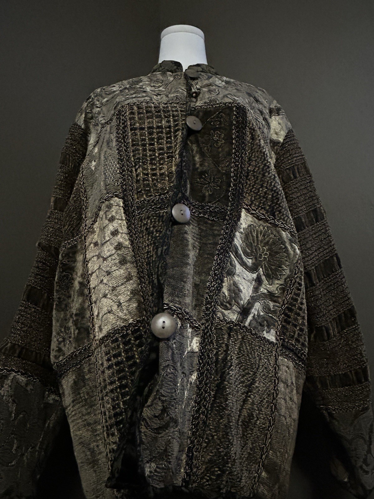 Vintage Boho Patchwork Jacket | Textured Artwear … - image 6