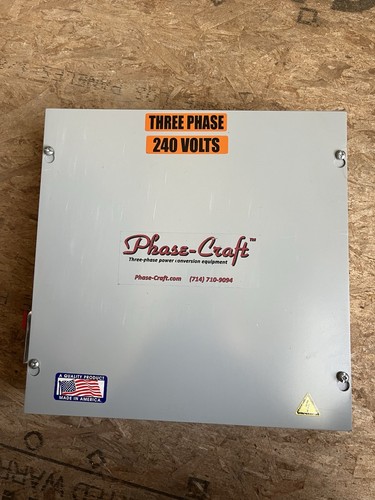 Phase Craft power phase conversion equipment 3 phase 240 volt