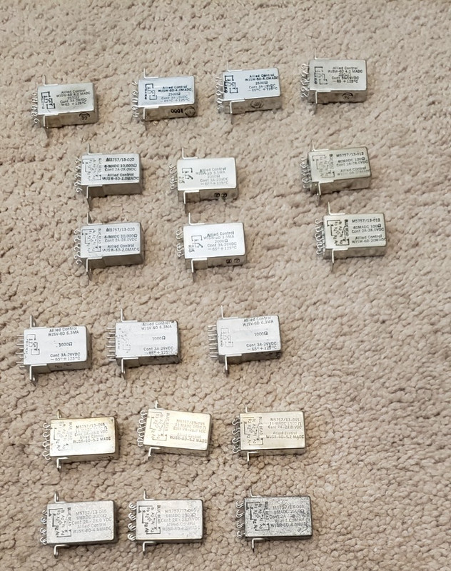 NOS ALLIED CONTROL RELAY LOT OF 19 WJSW WJSR WJSV