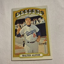 WALTER ALSTON 1972 TOPPS BASEBALL CARD #749 HI #SERIES - LOS ANGELES DODGERS HOF