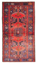 Traditional Vintage Hand-Knotted Area Rug 3'8" x 7'0" Oriental Wool Carpet