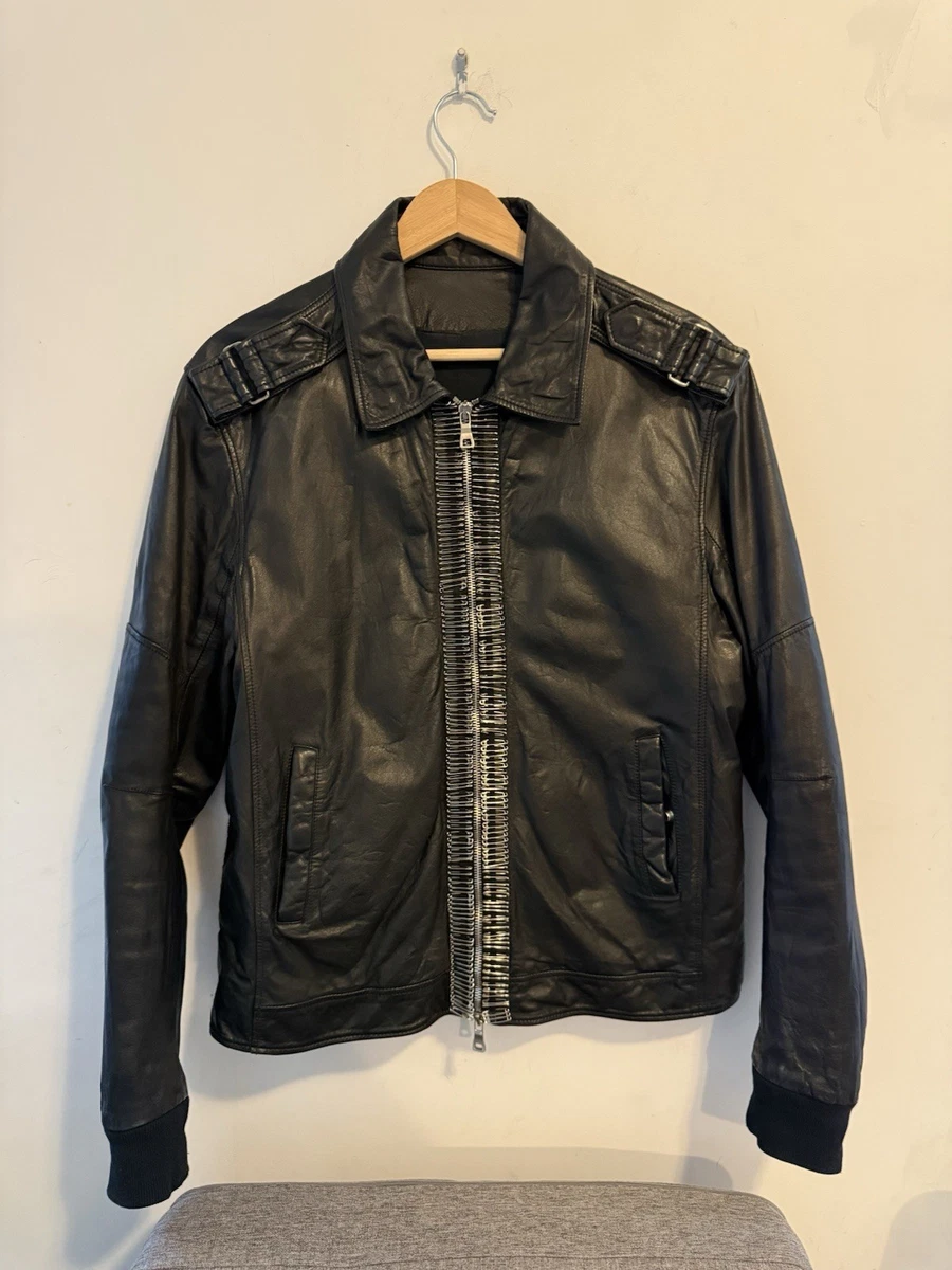 Balmain Regular Size Coats, Jackets & Vests Leather Outer Shell