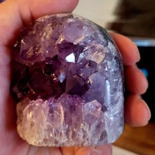 Natural Amethyst Druze Geode Quartz Crystal Cluster Reiki 340g NM110