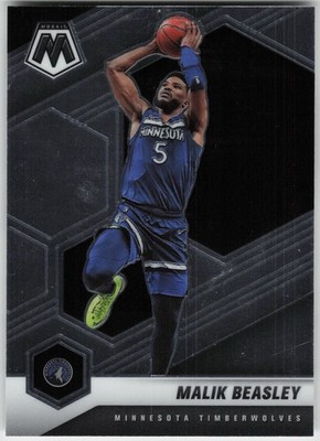 Malik Beasley 162 silver 2020 Panini Mosaic NM
