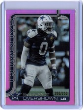 2025 TOPPS CHROME FOOTBALL DEMARVION OVERSHOWN COWBOYS REFRACTOR /250