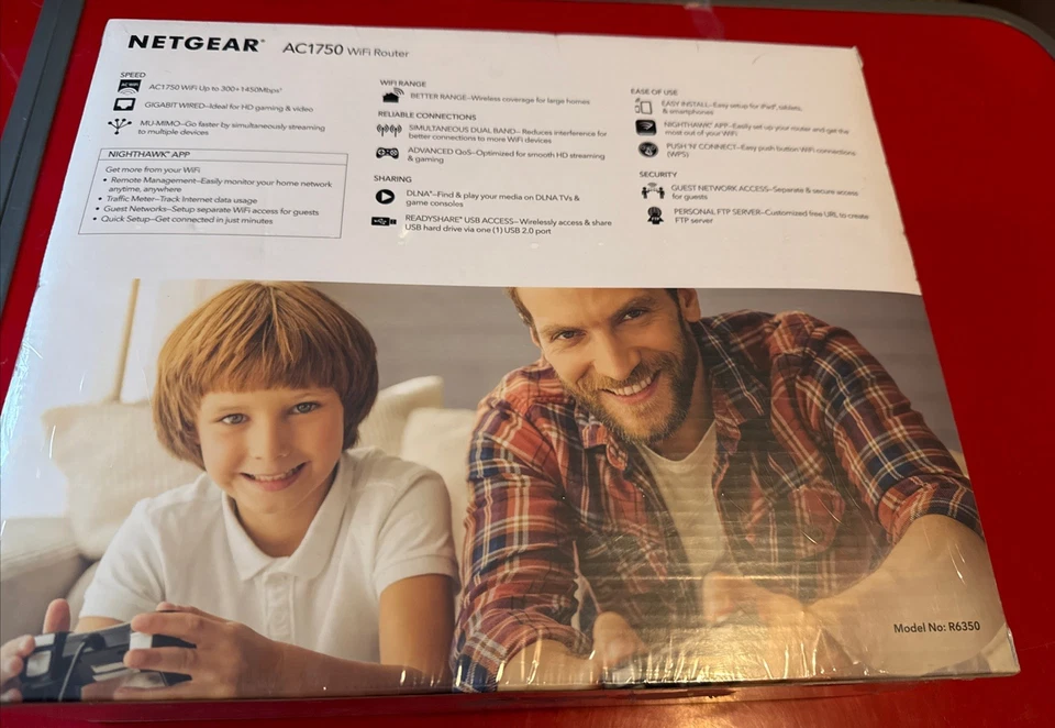 Netgear AC1750 Smart WiFi Router - 802.11 AC Dual Band Gigabit - Black... - Image 2 of 4