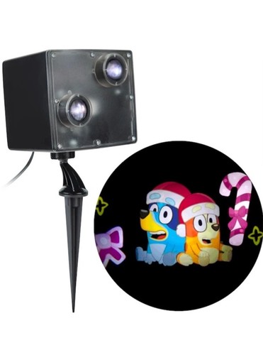 Bluey Bingo Lightshow Projection Swirling Storm Christmas Gemmy Factory Sealed - 第 4/5 張圖片