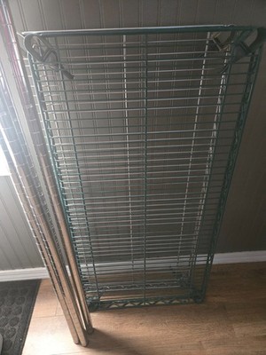 METRO SUPER ERECTA Series A Wire Shelving 18''x36''x86'' 2 Shelves & 4 Legs