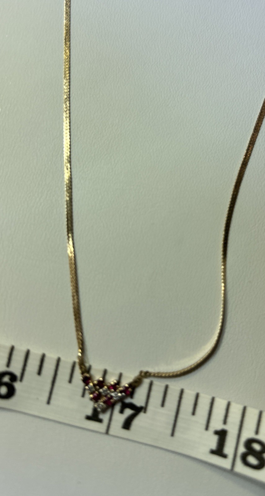 Gorgeous Designer-signed Diamond and Ruby Chevron… - image 6