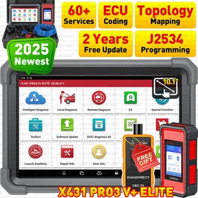 LAUNCH X431 PRO3S V+ELITE Pro5 Car Diagnostic Tool J2534 Programming ECU Coding
