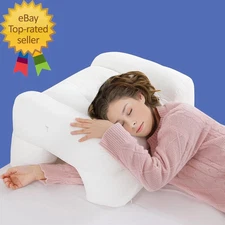 Side Sleeper Pillow with Arm Hole Shredded Foam Shoulder Pillow