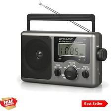 Perfect Christmas Gift: Portable AM FM Radio with Great Sound Easy Controls