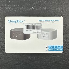 Sleep Box White Noise Machine SNW-01 25 Soothing Sounds 36 Volume Levels 5 Timer