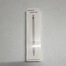 Universal Battery Powered Stylus Pen for iOS Android Windows - White