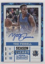 2017 Contenders Draft Picks Cracked Ice Ticket 13/23 Yogi Ferrell #20 Auto 5w7