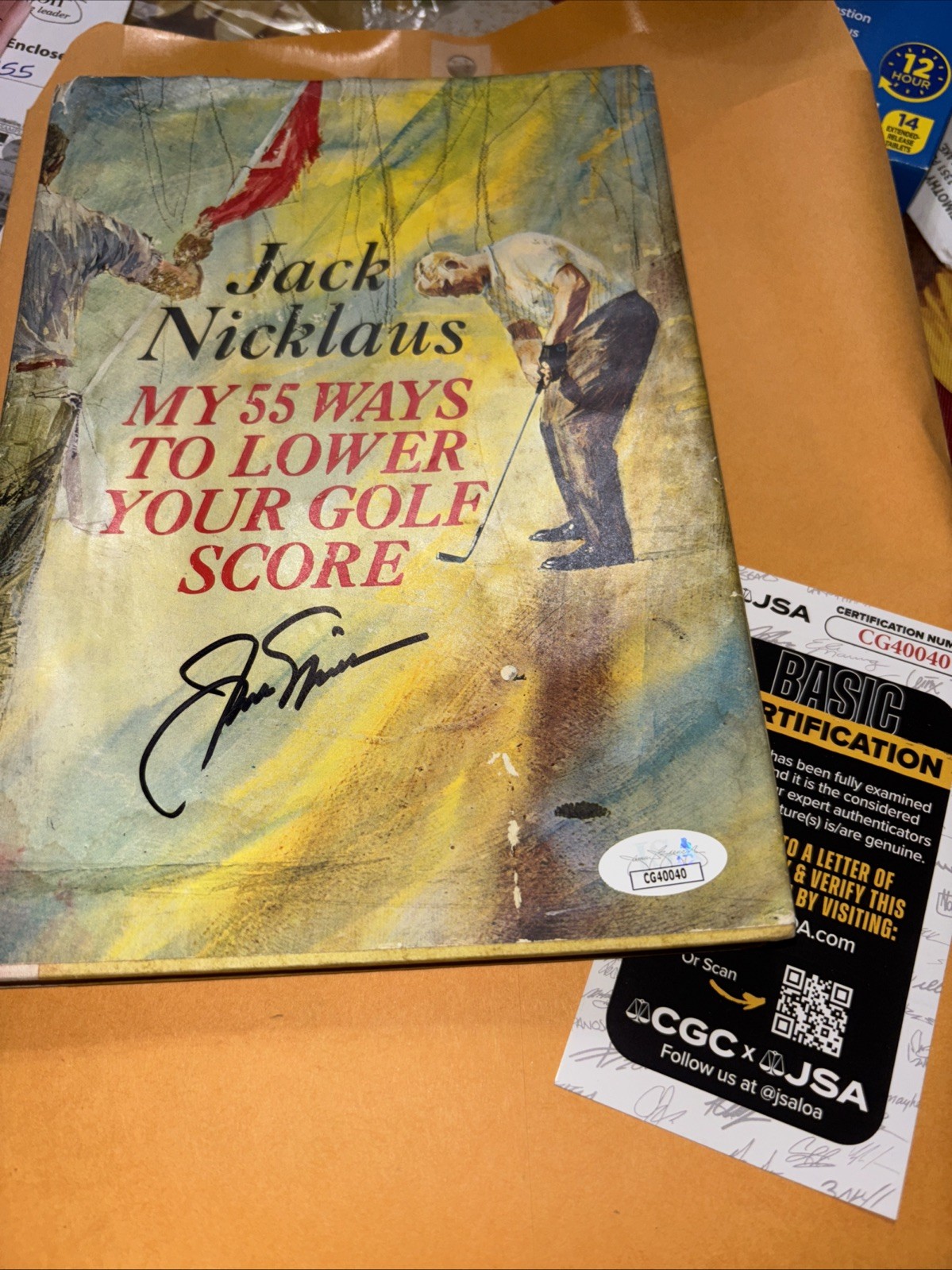 Jack Nicklaus Autographed Signed /Auto "My 55 Ways to Lower Your Golf Score" Book JSA CG4004 