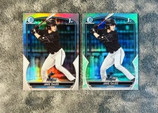 Jake DeLeo 2023 Bowman Draft 1st Silver Refractor & 1st Lunar Glow Refractor