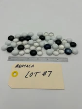 MANCALA STONES - GAME PIECES - REPLACEMENT GLASS STONES ONLY - PREOWNED - LOT#7