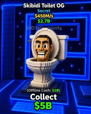  (CHEAPEST) SKIBIDI TOILET OG $450M/S+ STEAL A BRAINROT SUPER RARE   