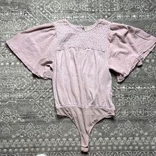 Intimately Free People Perfect Catch Bodysuit Medium Gauzy Purple Fairy Cottage